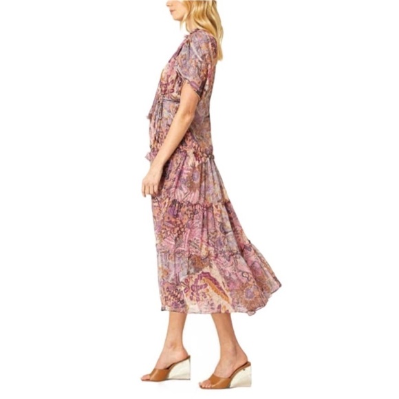 NWT Misa Los Angeles Ilya boho paisley Tapestry Printed Long Midi Dress sz Med - Picture 3 of 14